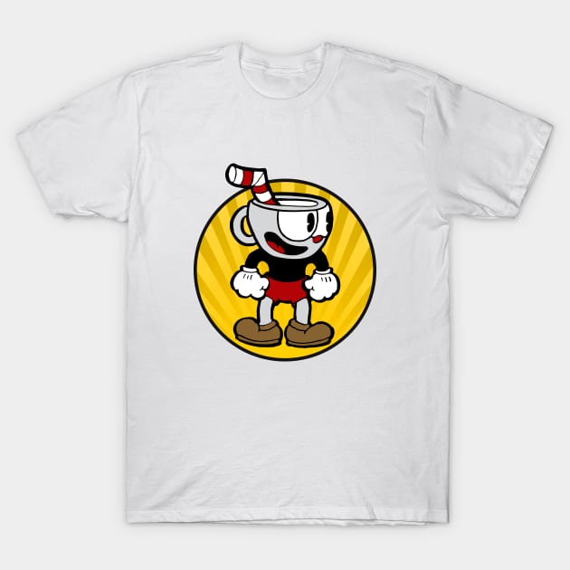 cuphead circle T-Shirt by gallo178